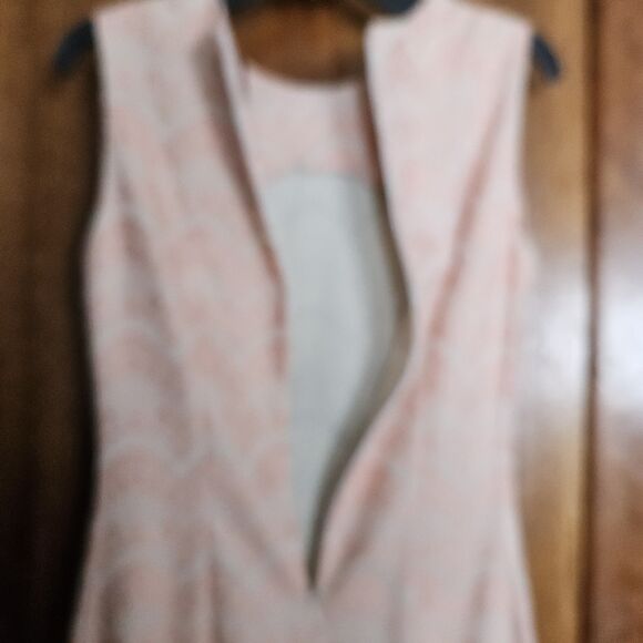 Windsor JR Women’s Light Pink Floral Lace Sleeveless Ruffle-Hem Dress Size Large - Picture 5 of 8